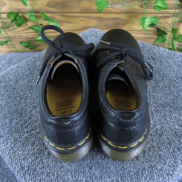 Dr. Martens Men's England Sneaker Black Leather Size 7 Medium Gently Used 2025 - Picture 4 of 6